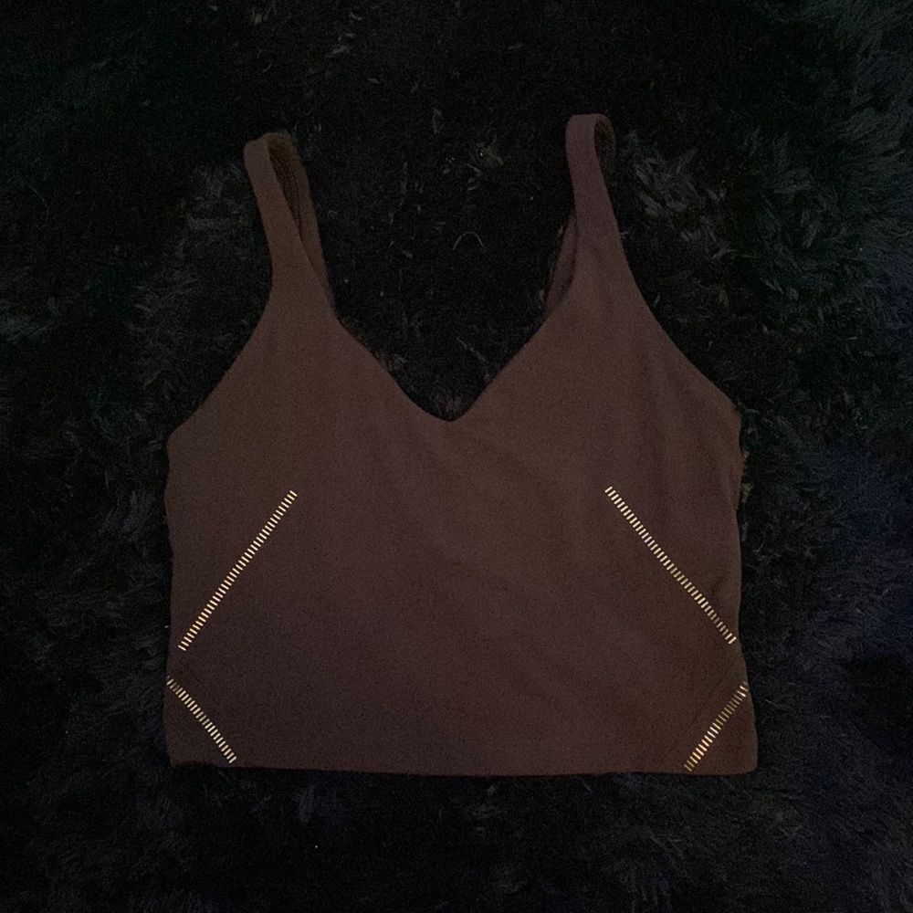 Brown Lulu lemon sports tank top